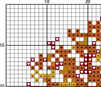 Autumn Tree Cross Stitch Pattern - Small and Easy - PDF Pattern
