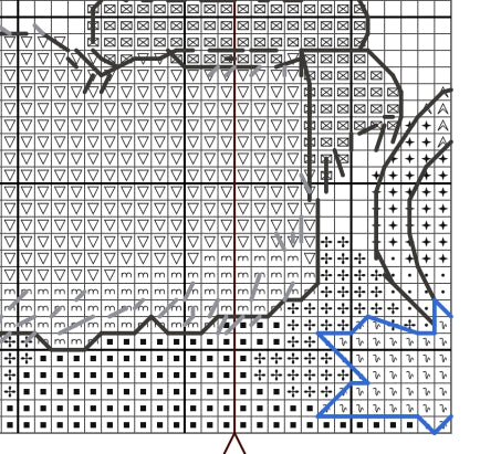 Autumn Llama Cross Stitch Pattern - PDF Pattern