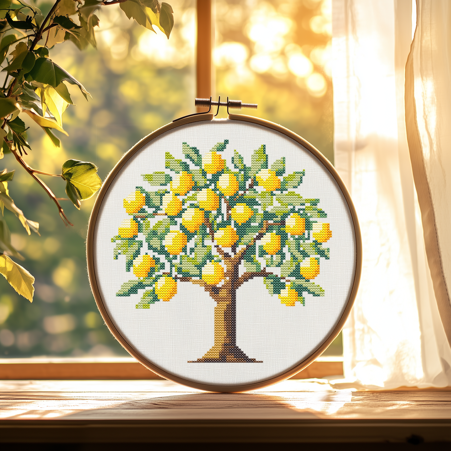 Lemon Tree Cross Stitch Pattern - PDF Pattern