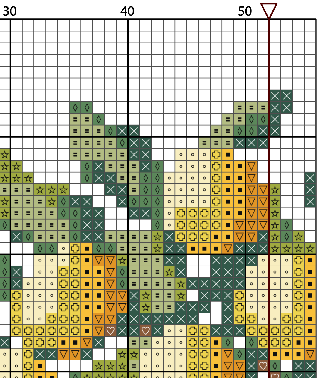 Lemon Tree Cross Stitch Pattern - PDF Pattern