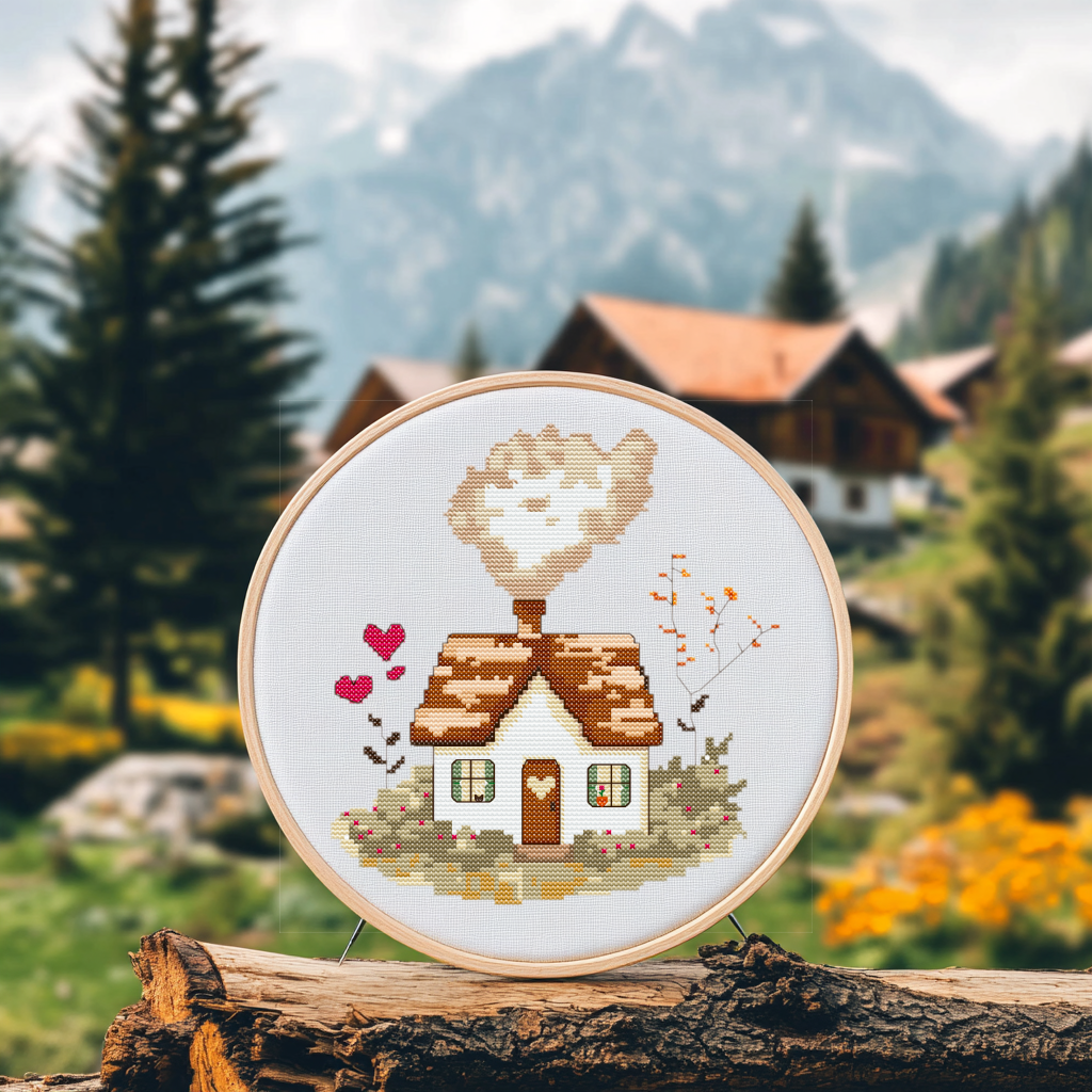 Lovely Home Cross Stitch Pattern - PDF Pattern