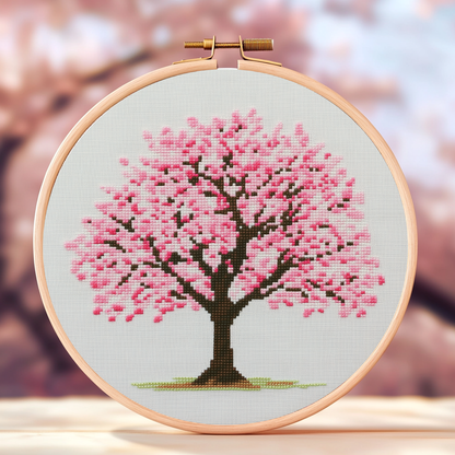 Sakura Cross Stitch Pattern - PDF Pattern