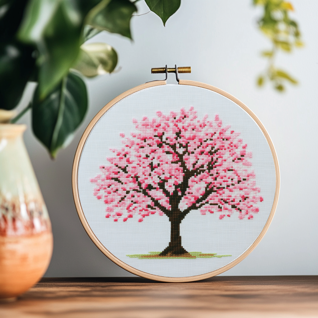 Sakura Cross Stitch Pattern - PDF Pattern