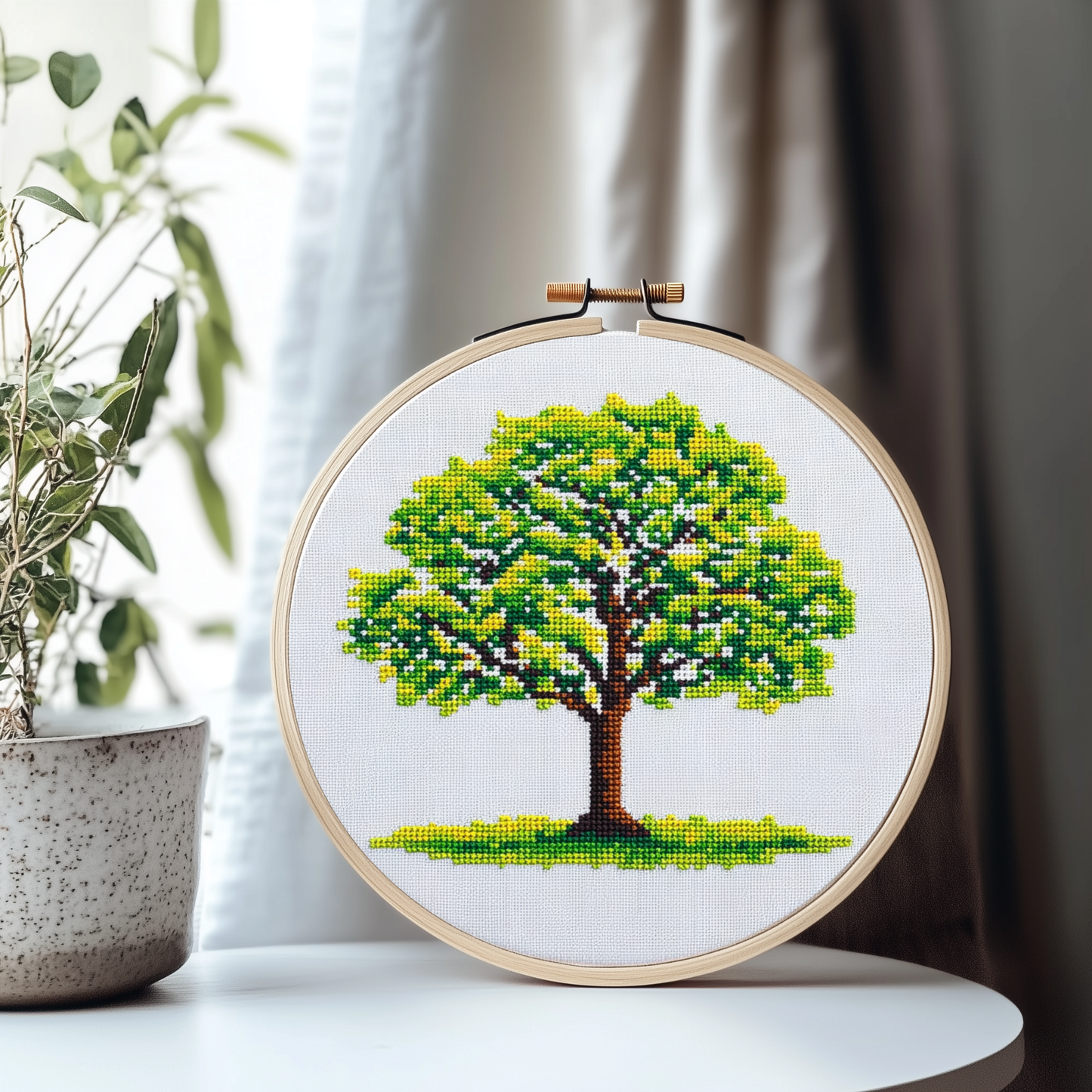 Spring Tree Cross Stitch Pattern - PDF Pattern