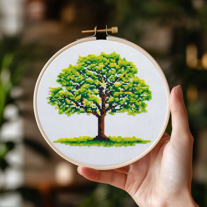 Spring Tree Cross Stitch Pattern - PDF Pattern