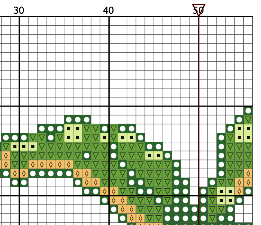 Palm Tree Cross Stitch Pattern - PDF Pattern