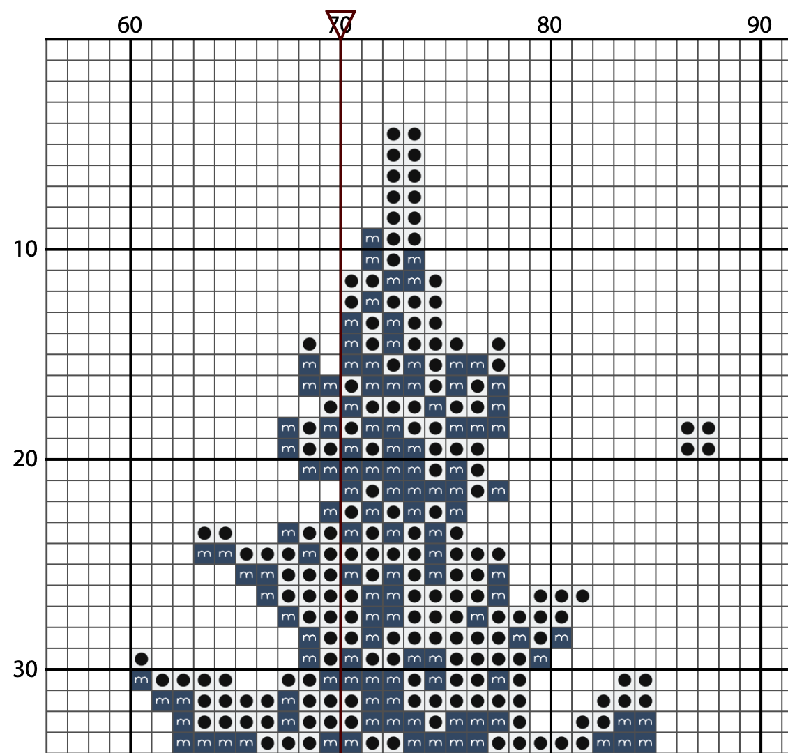 Winter Tree Cross Stitch Pattern - PDF Pattern