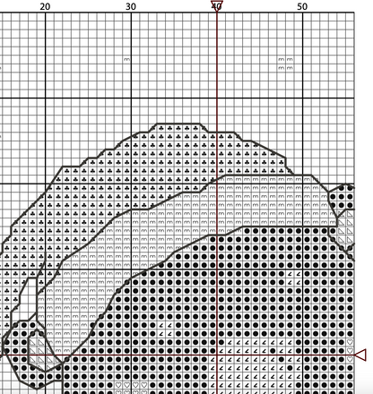 Christmas Bear and Coffee Cross Stitch Pattern - PDF Pattern