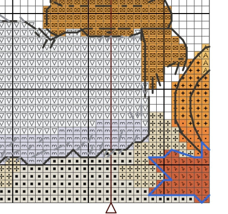 Autumn Llama Cross Stitch Pattern - PDF Pattern