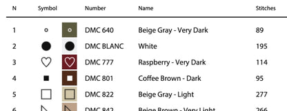 Christmas Deer Cross Stitch Pattern - Small and Easy - PDF Pattern