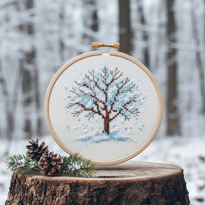 Four Seasons Tree Cross Stitch Bundle – Easy PDF Patterns