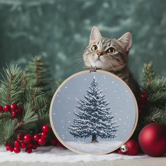 Winter Tree Cross Stitch Pattern - PDF Pattern