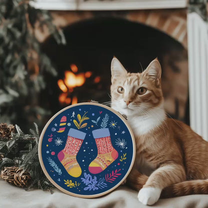 Christmas Stockings Cross Stitch Pattern - PDF Pattern