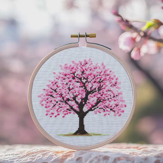 Sakura Cross Stitch Pattern - PDF Pattern
