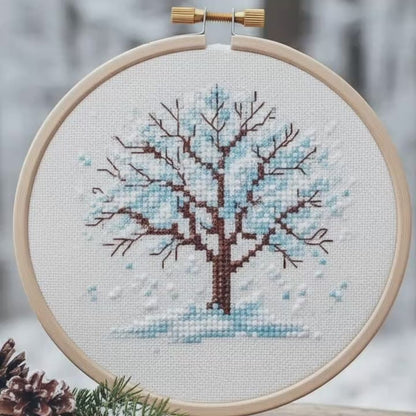 Four Seasons Tree Cross Stitch Bundle – Easy PDF Patterns